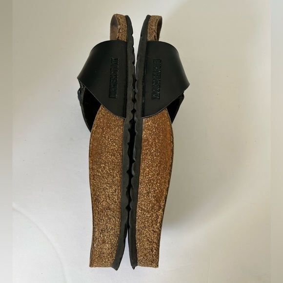 Birkenstock Madrid Leather Sandals Black size 38 size 7.5 women US - Picture 6 of 8